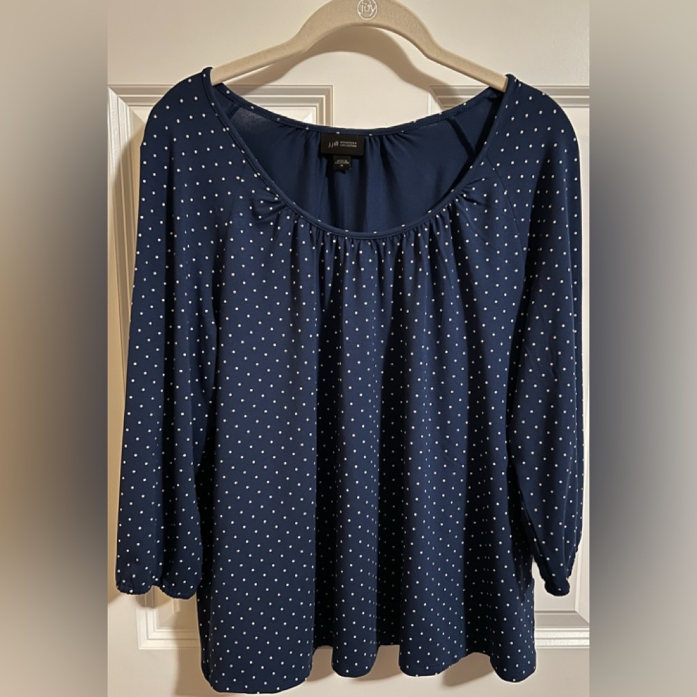 EUC J. Jill polka dot top. Size M